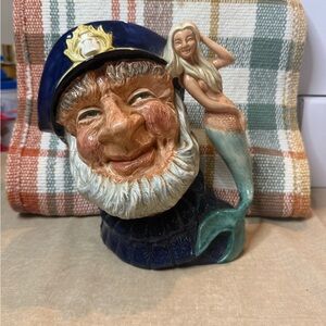 Royal Doulton Blue and Green Nautical Sculpture OLD SALT
